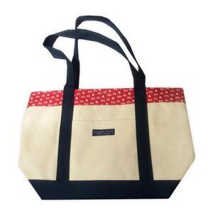 Vineyard Vines Custom Collection "Chi Omega" Silk Canvas Tote NWT MADE IN USA